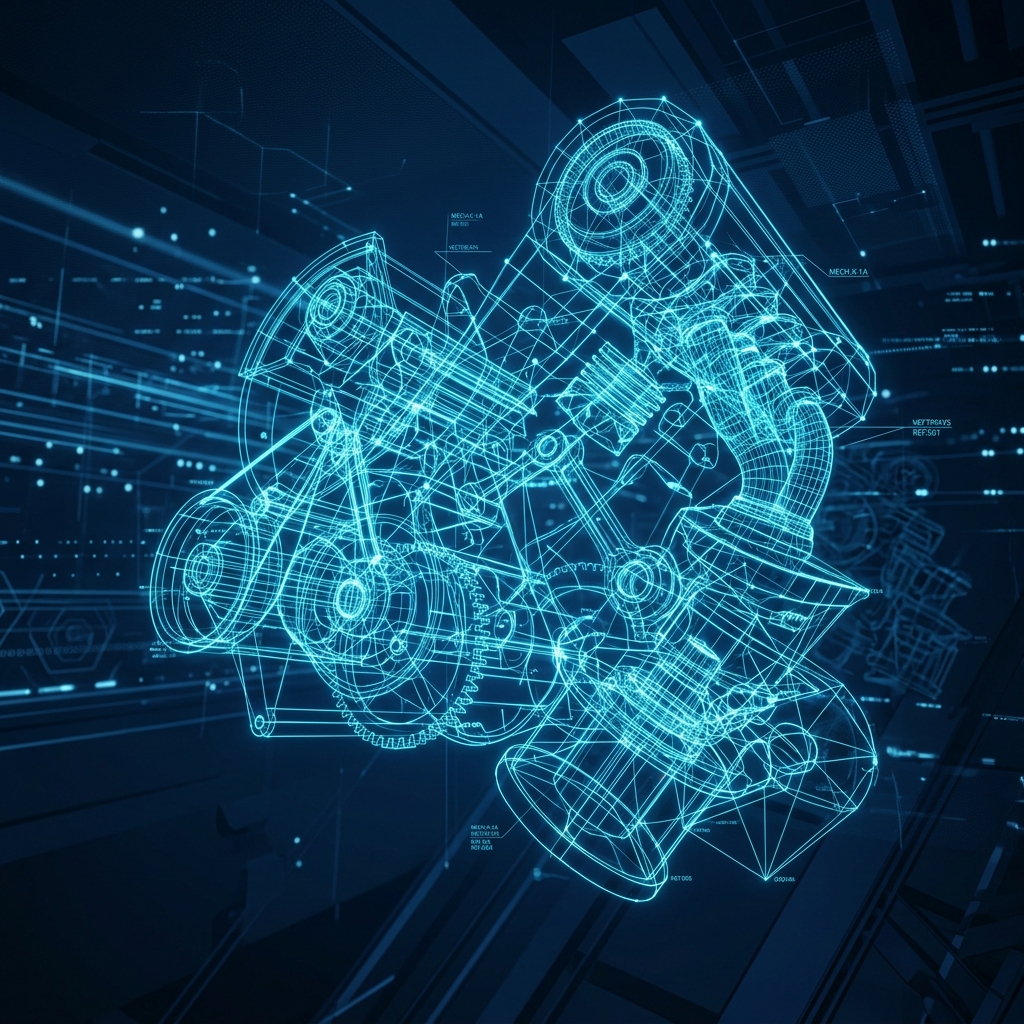 Engineering Blueprint Concept